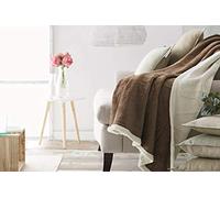 Burrito Blanco | Plaid Ante marrón | para 130x155 cm (+ Medidas Disponibles)