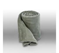 Burrito Blanco | Plaid | Manta de sofá de 130x170cmcm. (+Medidas Disponibles) | Diseño 046 | Color Musgo (130x170cm.)