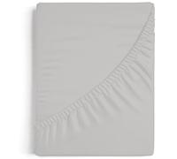 Burrito Blanco | Sábana Bajera 100% Algodón Cama 90 Gris | 144 Hilos | Ajustable con Goma Elástica | Bolsillo hasta 27 cm | Larga Duración | Fácil Planchado | Apto Secadora