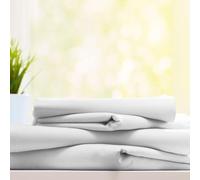 Burrito Blanco | Sábana Encimera Hostelería G11 | para Cama de 120 cm (+ Medidas Disponibles) | Algodón y Poliéster | Cama Individual | Color Blanco (120x190/200cm)