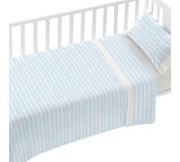 Burrito Blanco | Sábanas Cuna, maxicuna, minicuna, alg. 011 Azul | para Minicuna de 50 cm (+ Medidas Disponibles) | Sábanas bebé