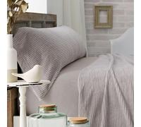 Burrito Blanco | Sábanas de Coralina, 965 Gris | Cama de 105 cm | (+ Medidas Disponibles) | Sábanas de Invierno | Diseño 965 | Color Gris