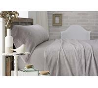 Burrito Blanco | Sábanas de Coralina, 965 Gris | Cama de 135 cm | (+ Medidas Disponibles) | Sábanas de Invierno | Diseño 965 | Color Gris