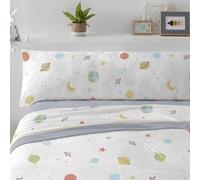 Burrito Blanco | Sábanas de Coralina | Cama de 105cm. (+Medidas Disponibles) | Diseño 991 | Color Azul Acero (105x190/200cm.)