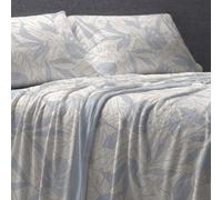 Burrito Blanco | Sábanas de Coralina | Cama de 105cm. (+Medidas Disponibles) | Diseño 994 | Color Azul (105x190/200cm.)