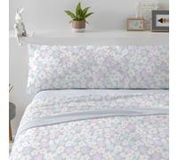 Burrito Blanco | Sábanas de Coralina | Cama de 105cm. (+Medidas Disponibles) | Diseño 995 | Color Azul (105x190/200cm.)