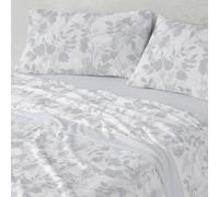 Burrito Blanco | Sábanas de Coralina | Cama de 105cm. (+Medidas Disponibles) | Diseño 998 | Color Azul (105x190/200cm.)