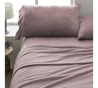 Burrito Blanco | Sábanas de Coralina | Cama de 135cm. (+Medidas Disponibles) | Diseño 999 | Color Cocoa (135x190/200cm.)