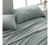 Burrito Blanco | Sábanas de Coralina | Cama de 135cm. (+Medidas Disponibles) | Diseño 999 | Color Laurel (135x190/200cm.)