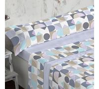 Burrito Blanco | Sábanas de Coralina | Cama de 135cm. (+Medidas Disponibles) | Sábanas Invierno | Diseño 769 | Color Azul (135x190/200cm.)