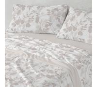 Burrito Blanco | Sábanas de Coralina | Cama de 150cm. (+Medidas Disponibles) | Diseño 998 | Color Beige (150x190/200cm.)