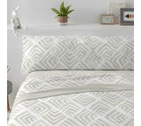 Burrito Blanco | Sábanas de Coralina | Cama de 180cm. (+Medidas Disponibles) | Diseño 996 | Color Verde grisaceo (180x190/200cm.)