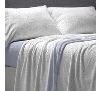 Burrito Blanco | Sábanas de Coralina | Cama de 90cm. (+Medidas Disponibles) | Diseño 989 | Color Azul (90x190/200cm.)