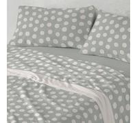 Burrito Blanco | Sábanas de Coralina | Cama de 90cm. (+Medidas Disponibles) | Diseño 993 | Color Laurel (90x190/200cm.)