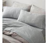 Burrito Blanco | Sábanas de Franela de algodón | Cama de 150 a 160cm. (+Medidas Disponibles) | Diseño 575 | Color Azul (150-160x190/200cm.)