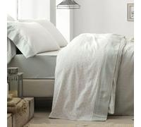 Burrito Blanco | Sábanas de Franela de algodón | Cama de 150cm. (+Medidas Disponibles) | Diseño 576 | Color Laurel (150x190/200cm.)