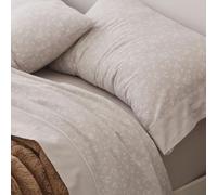 Burrito Blanco | Sábanas de Franela de algodón | Cama de 180cm. (+Medidas Disponibles) | Diseño 572 | Color Piedra (180x190/200cm.)