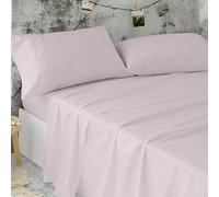 Burrito Blanco Sábanas de Hostelería | Juego de Sábana Cama 90 | Cama Individual | Ropa de Cama Algodón/Poliéster | Fácil Planchado | Color Rosa Nude | Disponible en Más Medidas