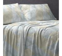 Burrito Blanco | Sábanas de Nacarina® | Cama de 90cm. (+Medidas Disponibles) | Diseño 058 | Color Agua (90x190/200cm.)