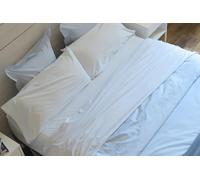 Burrito Blanco | Sabánas de Velvelina | Cama de 135cm. (+Medidas Disponibles) | Sábanas Invierno | Diseño 003 | Color Azul (135x190/200cm.)