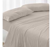 Burrito Blanco | Sabánas de Velvelina® | Cama de 150 a 160cm. (+Medidas Disponibles) | Diseño 005 | Color Beige (150-160x190/200cm.)