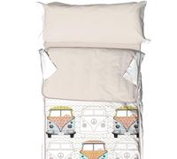 Burrito Blanco | Saco Nórdico con Relleno | Cama de 105cm. (+Medidas Disponibles) | Diseño 107 | Color Piedra (105x190/200cm.)