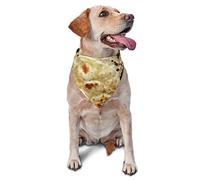Burritos Giant Flour Tortilla Taco 2 Spring Dog Bandanas Boy Bulk Cachorro Pañuelo Ajustable Suave Triángulo Baberos Accesorios para Perros Pequeños Medianos Grandes Gatos Blanco