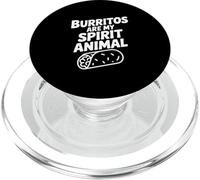 Burritos Son Mi Espíritu Animal Divertido Amante De La Com PopSockets PopGrip para MagSafe