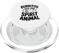 Burritos Son Mi Espíritu Animal Divertido Humor Foodie PopSockets PopGrip para MagSafe