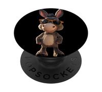 Burro con Gafas de Sol Burro Asno Jumento Borrico Pollino PopSockets PopGrip Adhesivo