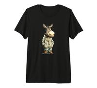 Burro durmiendo en Pijama para los Amantes del sueño y los burros Camiseta Premium