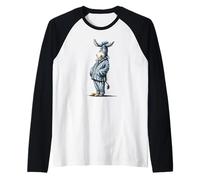 Burro Fresco en Ropa de Dormir para Pijama y burros Camiseta Manga Raglan