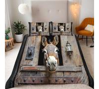 Burro Funda Nordica 155x220 cm Burro, Animal De Granja Funda Nordica Cama 90 Ropa Cama con Estampado Microfibra Juego de Fundas Edredon 3 Piezas con 2 Fundas de Almohada 50x75cm