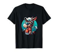 Burro Golfista Con Estilo Deportivo Camiseta
