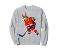 Burro hockey sobre hielo Sudadera