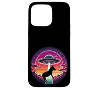 Burro Mule Burro Farm Farmer Alien Flying Saucer Abduction Carcasa para iPhone 15 Pro Max