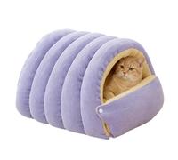 Burrow Dog Bed - Cave Dog Bed Washable Cave Tent, Cat Sleeping Bag | Enclosed Pet Nest, Thickened, Warm, Removable and Washable Dual-Purpose Hiding Place, Warm and Soft Plush