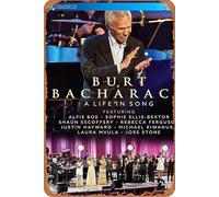 Burt Bacharach - Póster de película "A Life in Song" para decoración de pared del hogar, letrero de metal retro, 20 x 30 cm