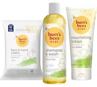 Burt’s Bees Baby Gift Set for Baby Showers, Includes Baby Shampoo and Wash, Baby Body Lotion, Baby Wipes and Cloths, naturally-derived Origin Skincare, 1-Pack