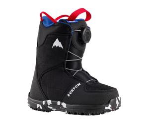 Burton - Botas de snowboard niños - Grom Boa Black - Talla 29 - Negro Negro 29