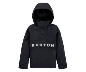 Burton Chaqueta Anorak Frostner estándar de 2L para mujer, color negro verdadero/blanco fuerte, talla M