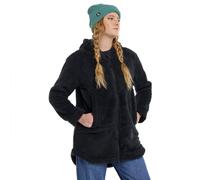 Burton - Chaqueta polar Minxy Hi-loft Fleece Full-Zip negra para mujer, talla XL, color negro