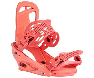 Burton Citizen Re:Flex - Fijaciones de snowboard para mujer, color melocotón, talla M