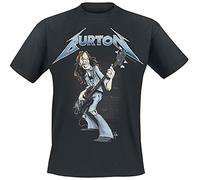 Burton, Cliff Squindo Stack Hombre Camiseta Negro S, 100% algodón, Regular