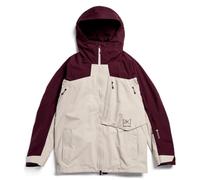 Burton Cyclic Gore-tex 2l Rum Uaisin Chinchilla Gray Hombre - Hombre - Rojo - Chaqueta de esquí