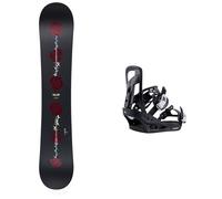 Burton - Packs (snowboard + fijaciones) - Pack Blossom Dragon 2027 de Madera - Negro Negro 144 cm.152 cm.158 cm
