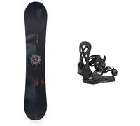 Burton - Packs (snowboard + fijaciones) - Pack Cultivator Standard Dark Mist 2027 de Madera - Negro Negro 135 cm.140 cm.145 cm.155 cm.155W cm.160 cm.160W cm.165W cm