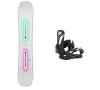 Burton - Packs (snowboard + fijaciones) - Pack Custom Glow 2026 - Blanco Blanco 154W cm.162 cm.170W cm