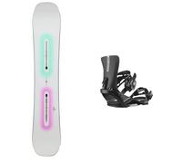 Burton - Packs (snowboard + fijaciones) - Pack Custom Glow 2026 - Blanco Blanco 154W cm