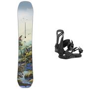 Burton - Packs (snowboard + fijaciones) - Pack Custom Jungle 2026 - Verde Verde 154W cm.170W cm